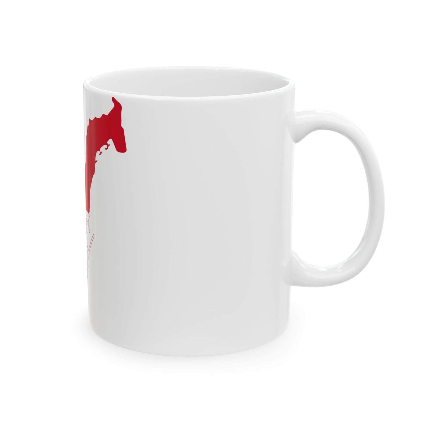 Flag-map of Monaco2 (Monaco) White Coffee Mug-Go Mug Yourself