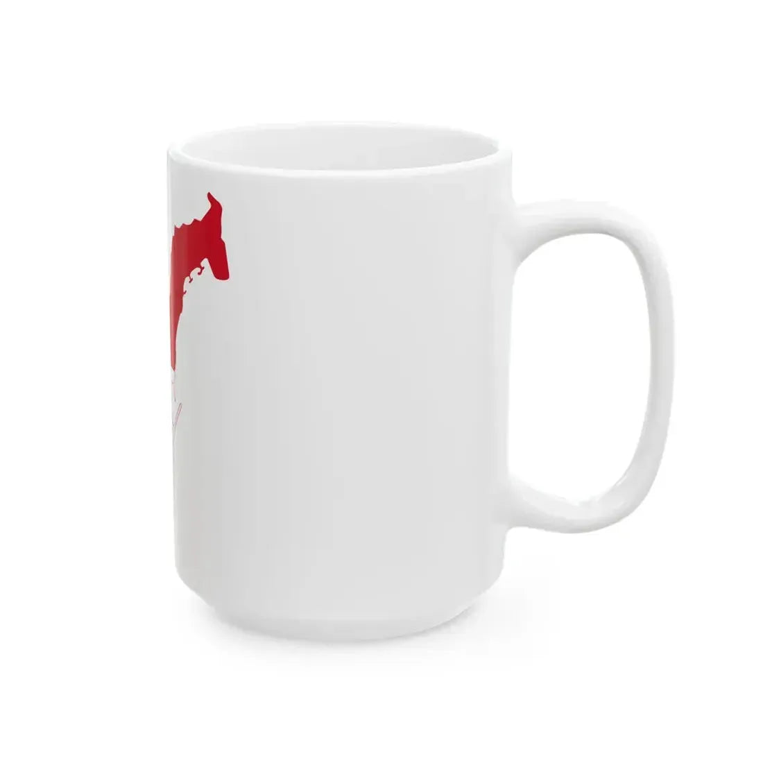 Flag-map of Monaco2 (Monaco) White Coffee Mug - Go Mug Yourself