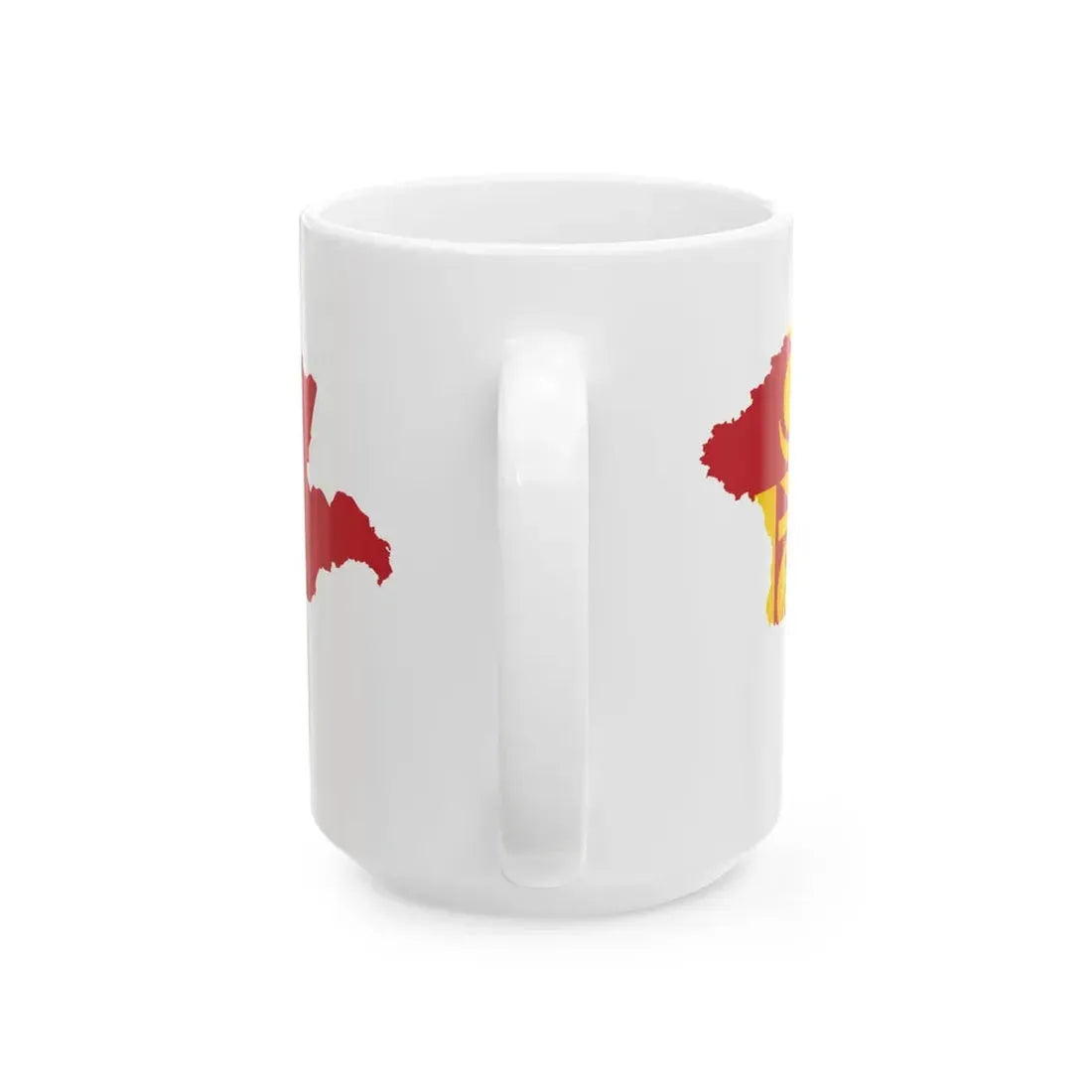 Flag-map of Mongolia (Mongolia) White Coffee Mug - Go Mug Yourself