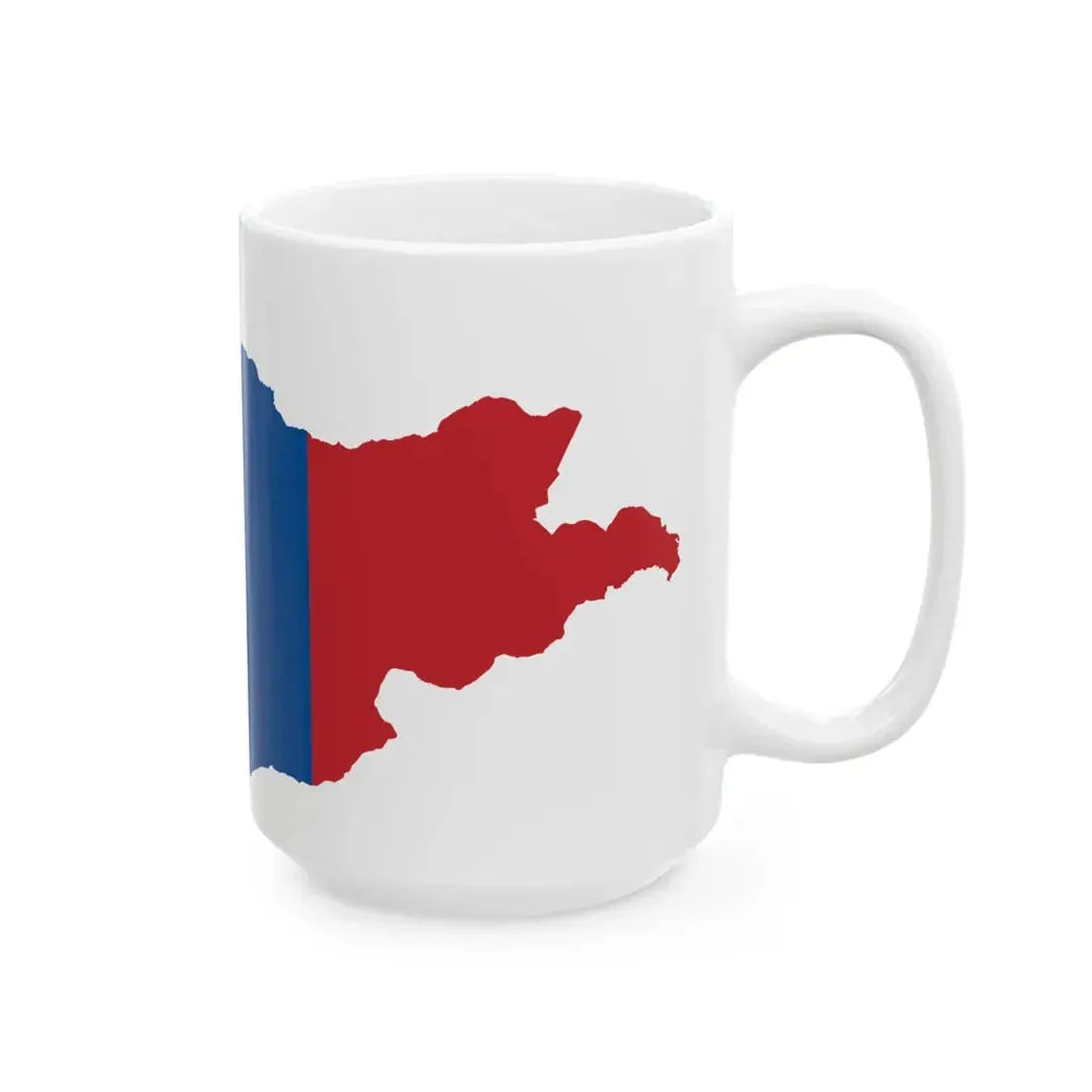 Flag-map of Mongolia (Mongolia) White Coffee Mug - Go Mug Yourself