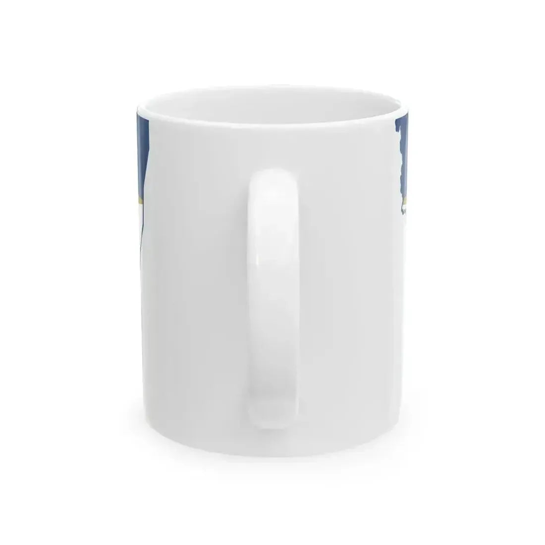 Flag map of Monongalia County West Virginia (United States) White Coffee Mug - Go Mug Yourself