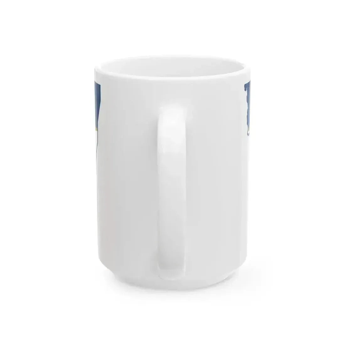 Flag map of Monongalia County West Virginia (United States) White Coffee Mug - Go Mug Yourself
