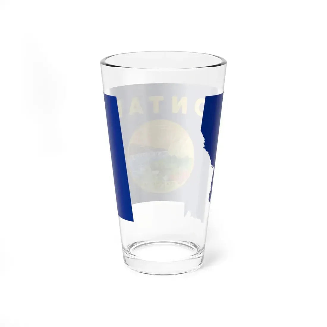 Flag-map of Montana (United States) Pint Glass 16oz - Go Mug Yourself