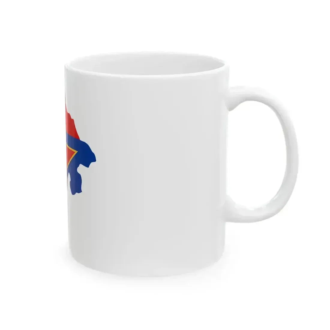Flag map of Montenegro 1946-1993 (Montenegro) White Coffee Mug - Go Mug Yourself