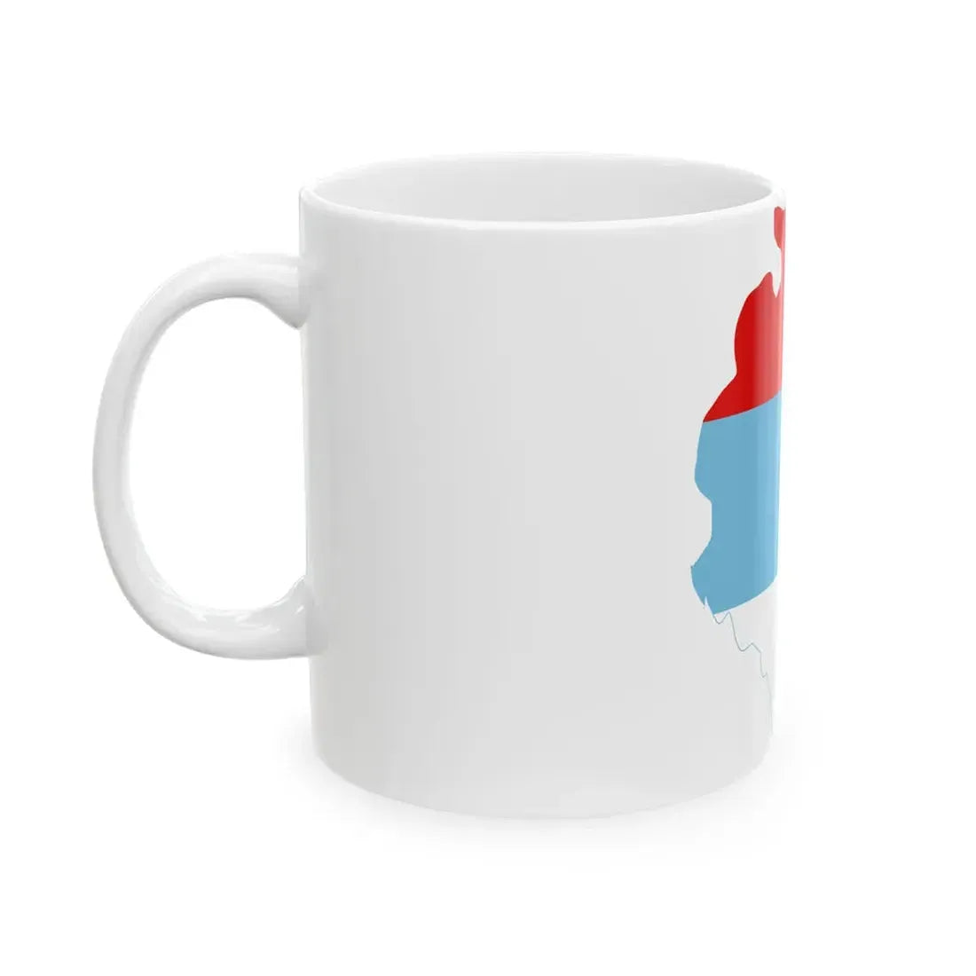 Flag-map of Montenegro 1993-2004 (Montenegro) White Coffee Mug - Go Mug Yourself