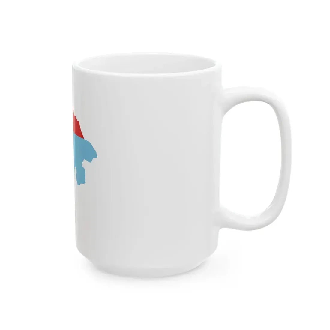 Flag-map of Montenegro 1993-2004 (Montenegro) White Coffee Mug - Go Mug Yourself