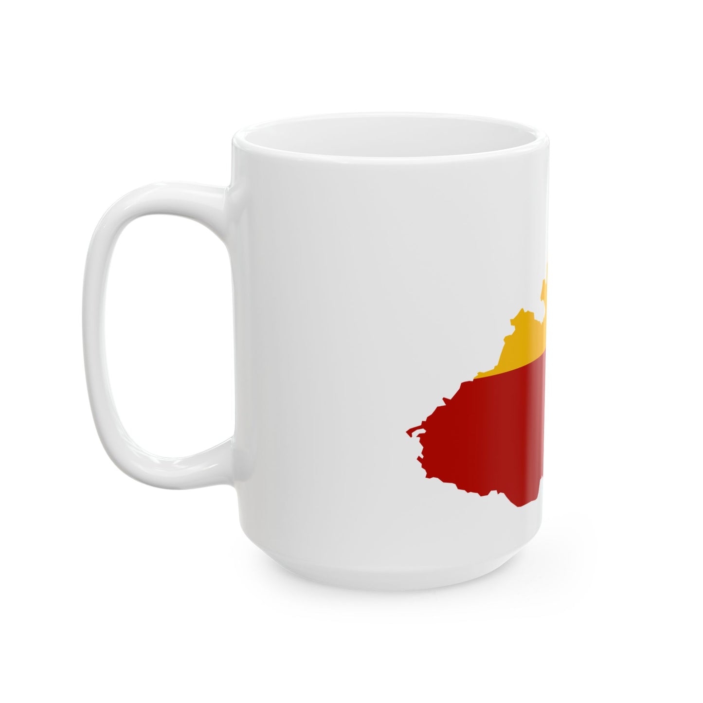 Flag map of Moravia (Czech Republic) White Coffee Mug-Go Mug Yourself