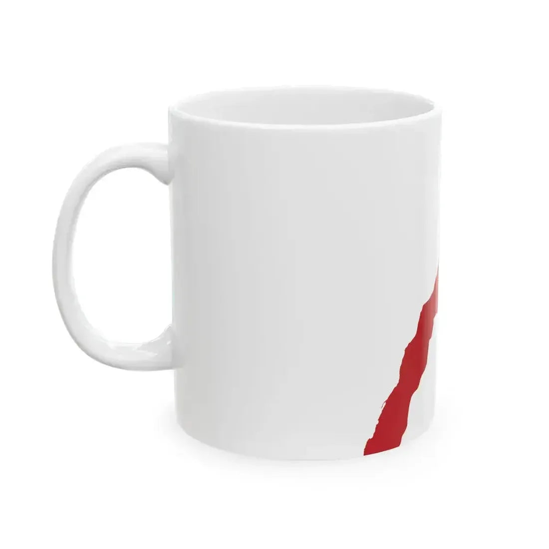 Flag map of Morocco de facto (Morocco) White Coffee Mug - Go Mug Yourself
