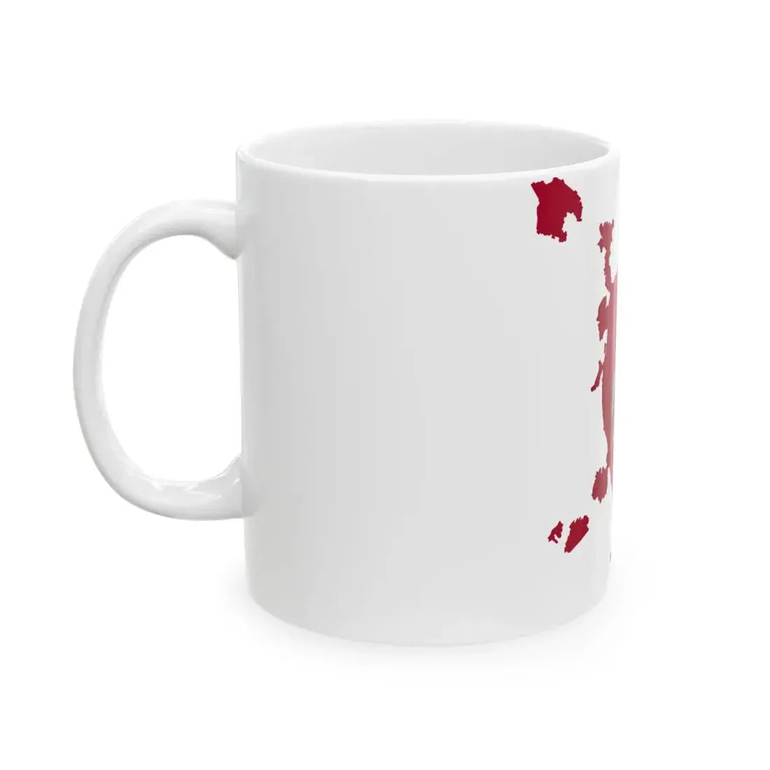 Flag-map of Moscow 2011-2012 (Russia) White Coffee Mug - Go Mug Yourself