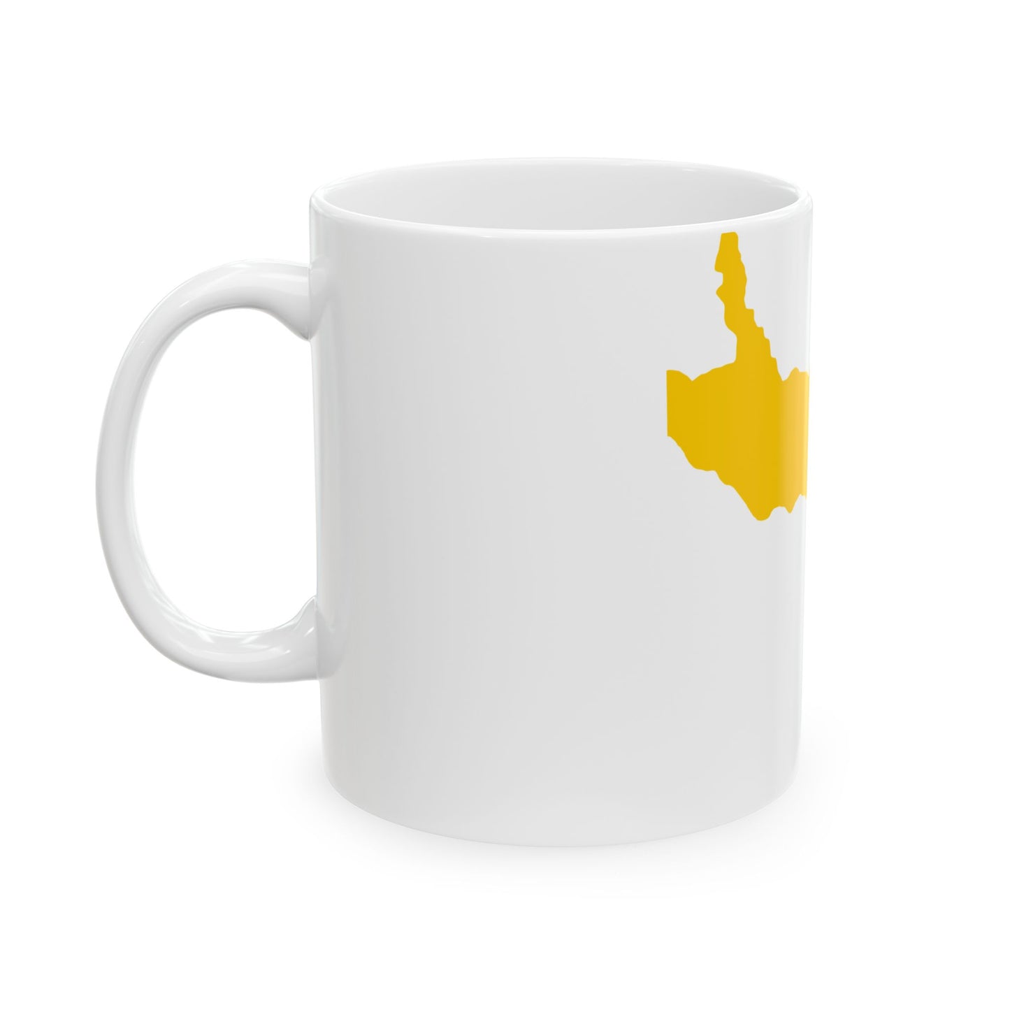 Flag-map of Mount Athos de facto (Greece) White Coffee Mug-Go Mug Yourself