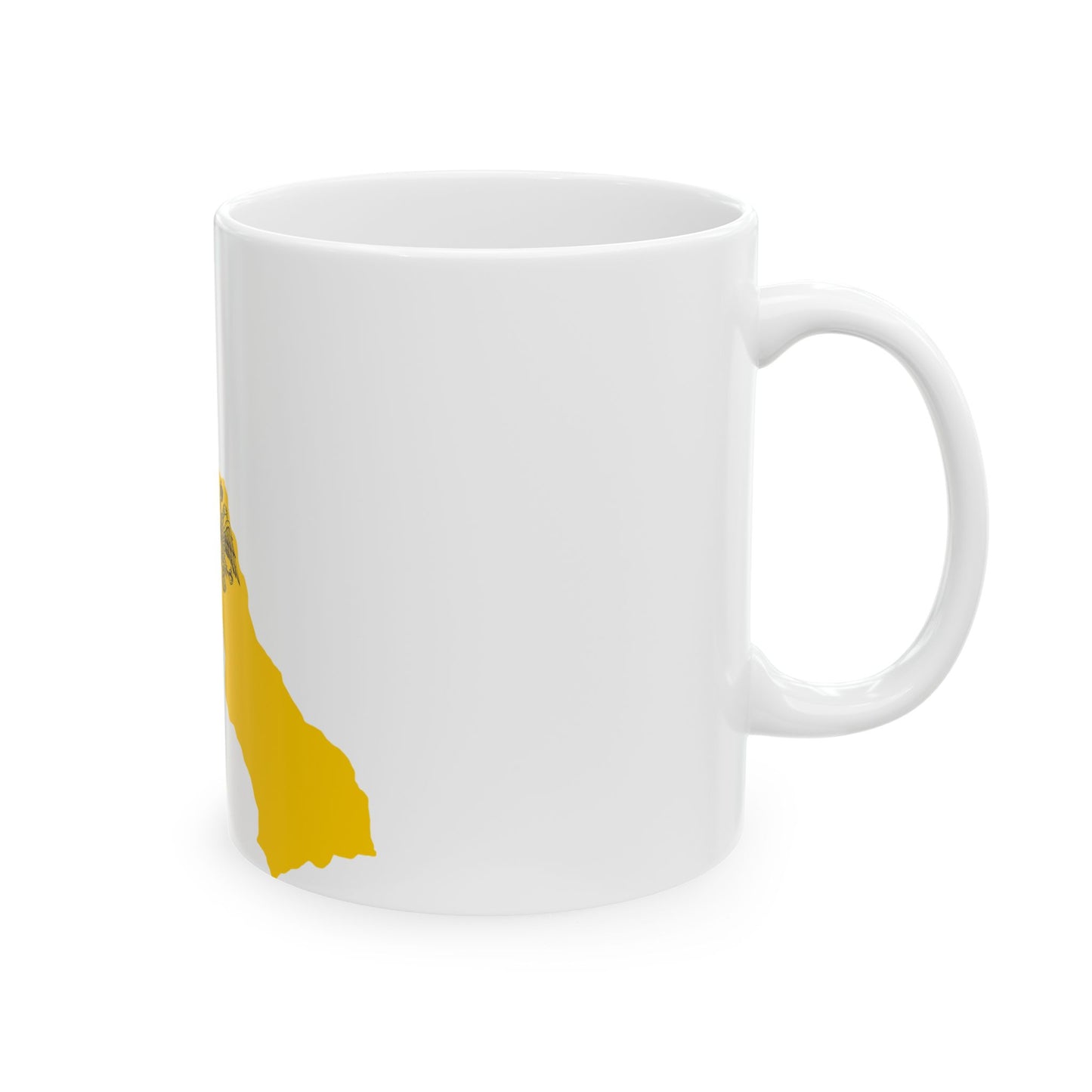 Flag-map of Mount Athos de facto (Greece) White Coffee Mug-Go Mug Yourself