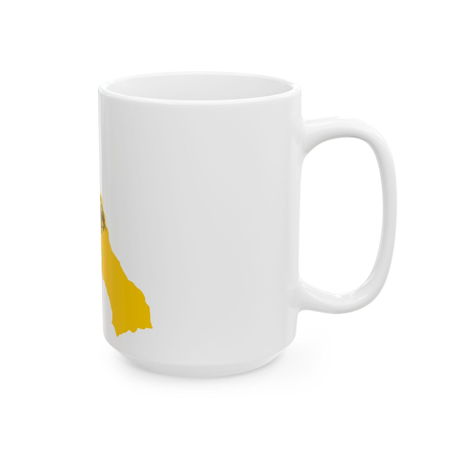 Flag-map of Mount Athos de facto (Greece) White Coffee Mug-Go Mug Yourself