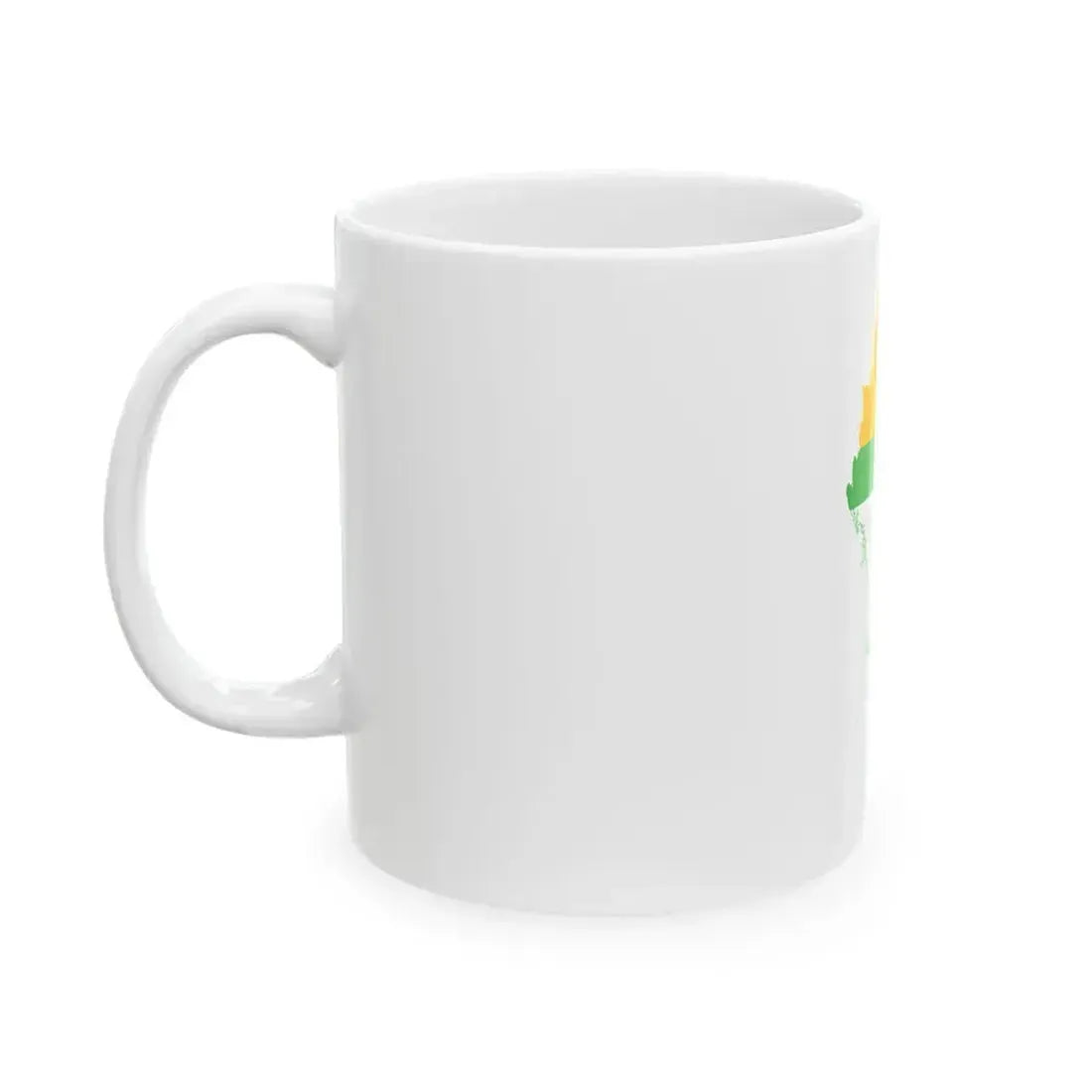 Flag map of Myanmar (Myanmar) White Coffee Mug - Go Mug Yourself