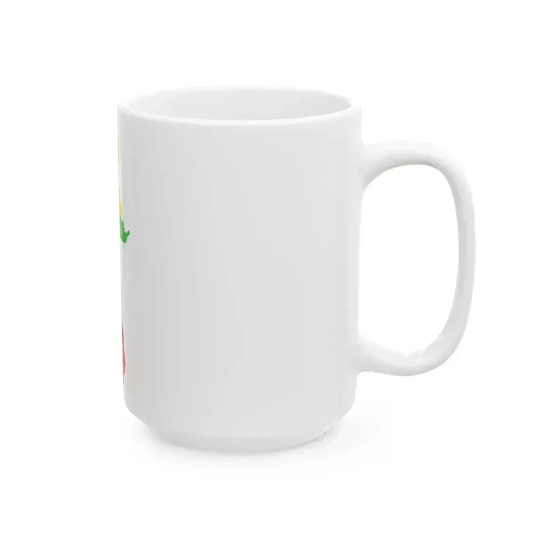 Flag map of Myanmar (Myanmar) White Coffee Mug - Go Mug Yourself