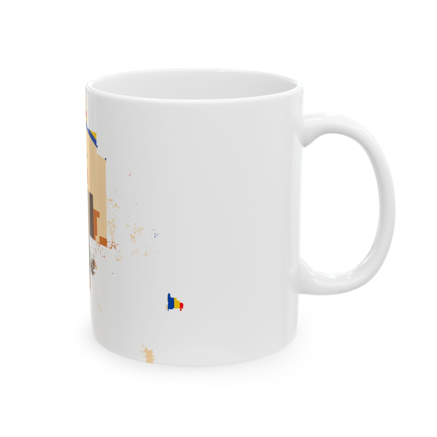 Flag map of Navajo Nation (United States) White Coffee Mug-Go Mug Yourself