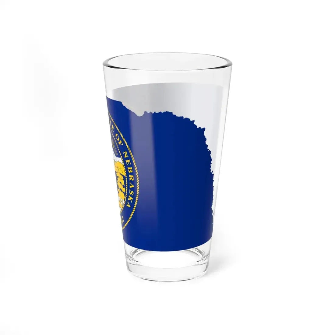 Flag-map of Nebraska (United States) Pint Glass 16oz - Go Mug Yourself