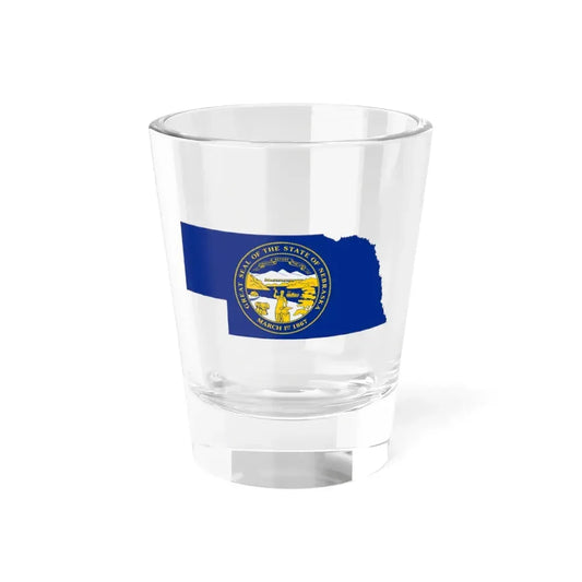 Flag-map of Nebraska (United States) Shot Glass 1.5oz 1.5oz - Go Mug Yourself