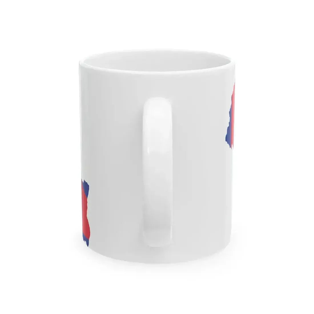 Flag map of Nepal (Nepal) White Coffee Mug - Go Mug Yourself