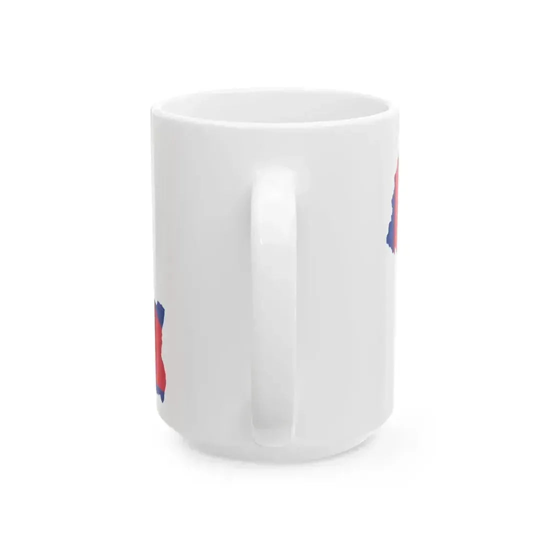 Flag map of Nepal (Nepal) White Coffee Mug - Go Mug Yourself