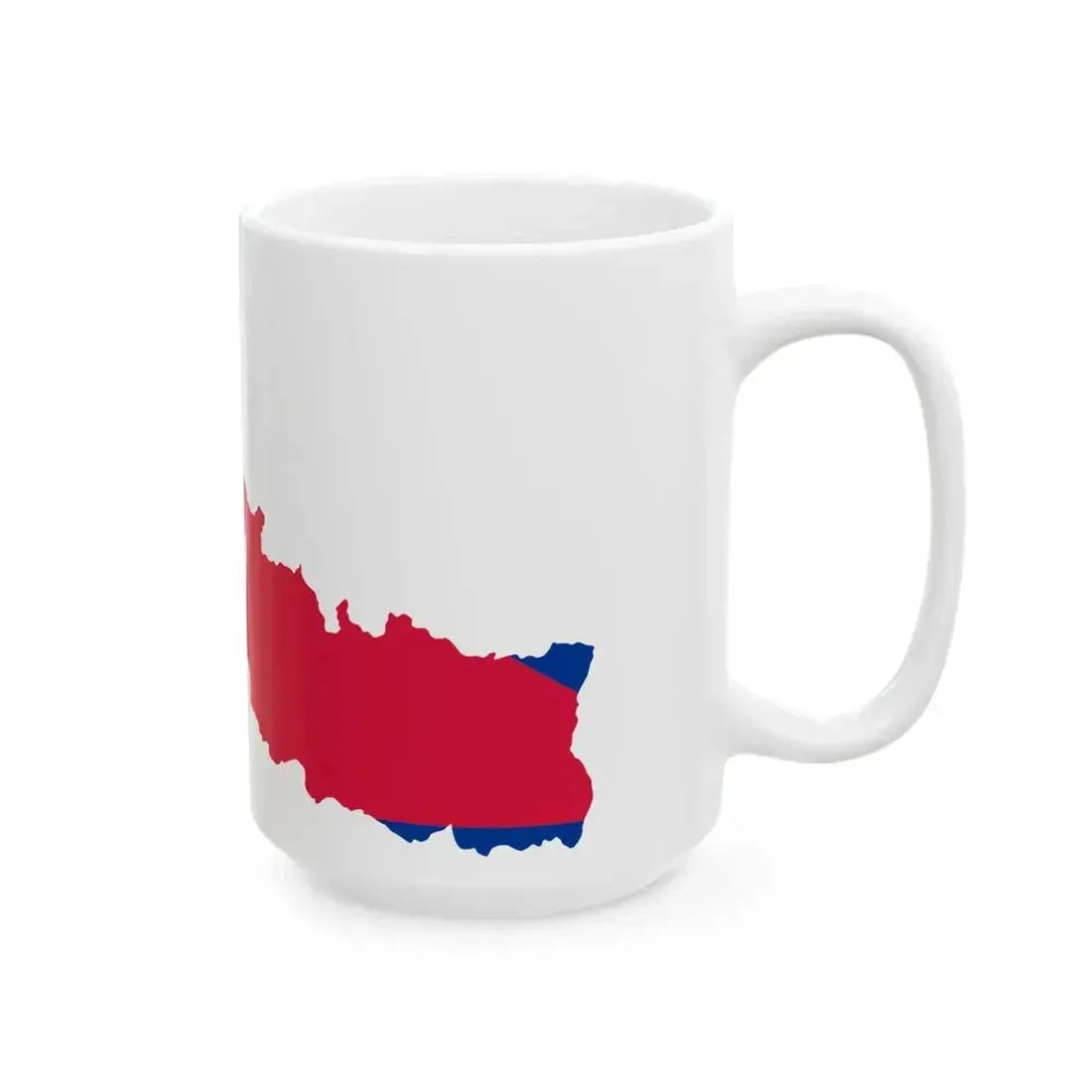 Flag map of Nepal (Nepal) White Coffee Mug - Go Mug Yourself
