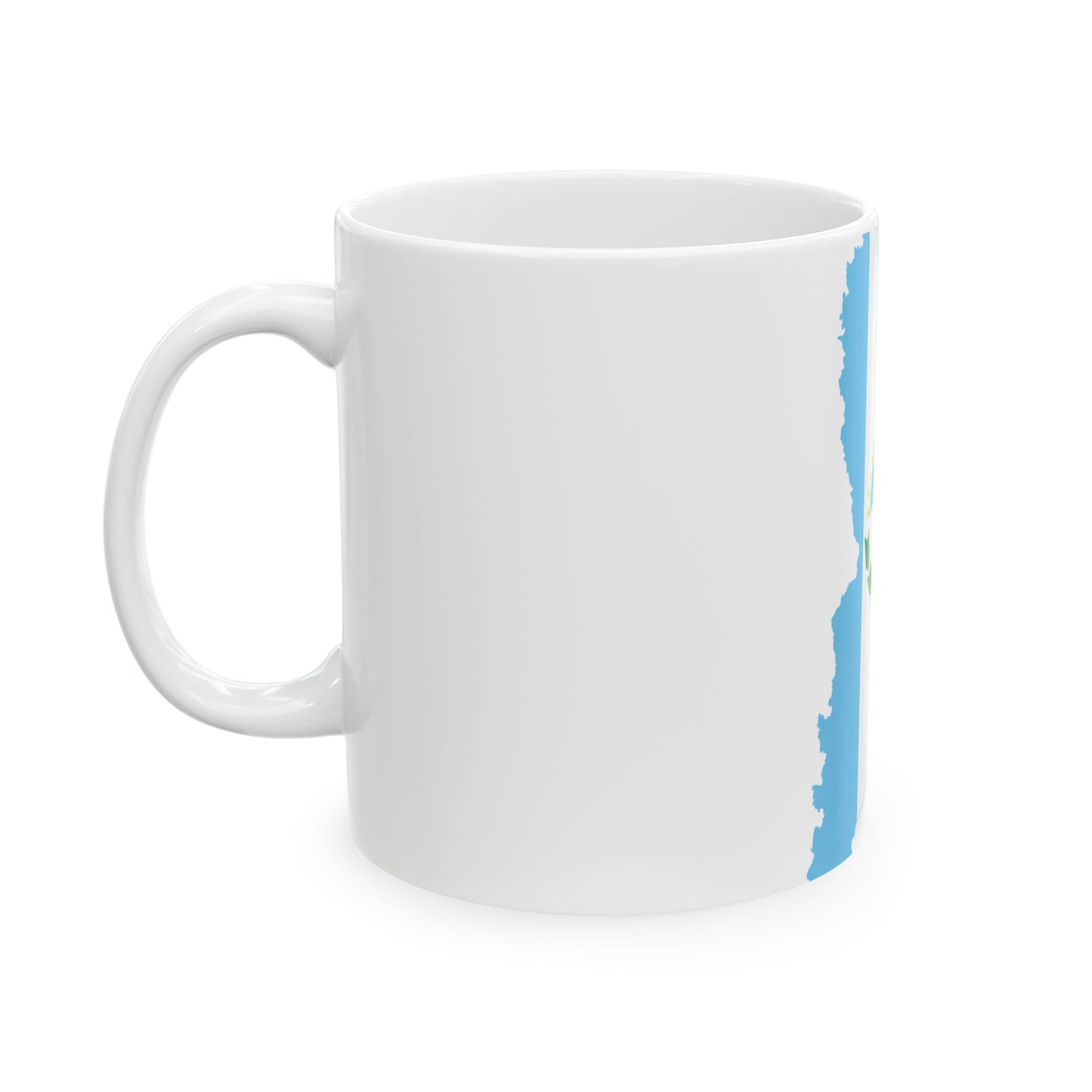 Flag-map of Neuquen Province (Argentina) White Coffee Mug-Go Mug Yourself