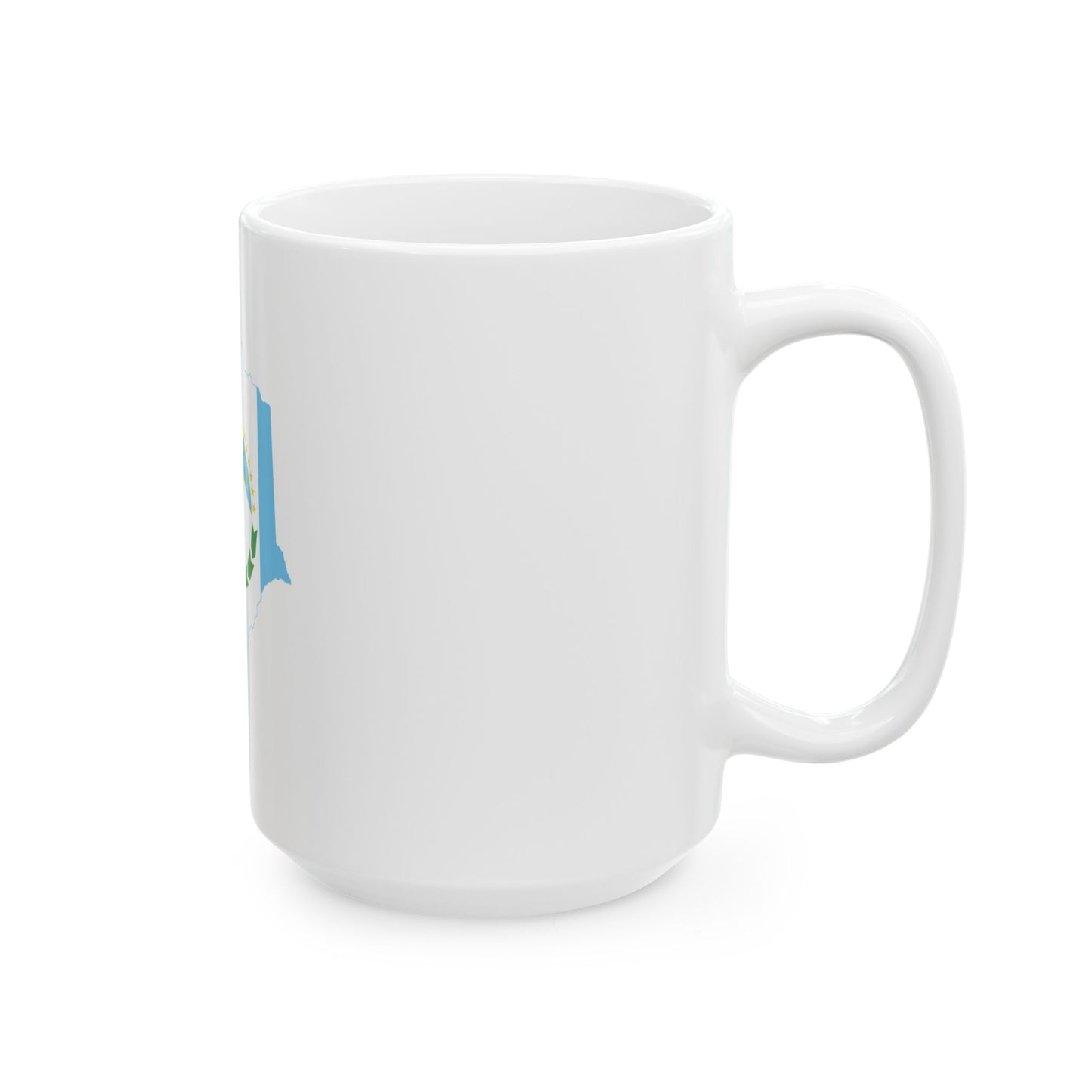 Flag-map of Neuquen Province (Argentina) White Coffee Mug-Go Mug Yourself