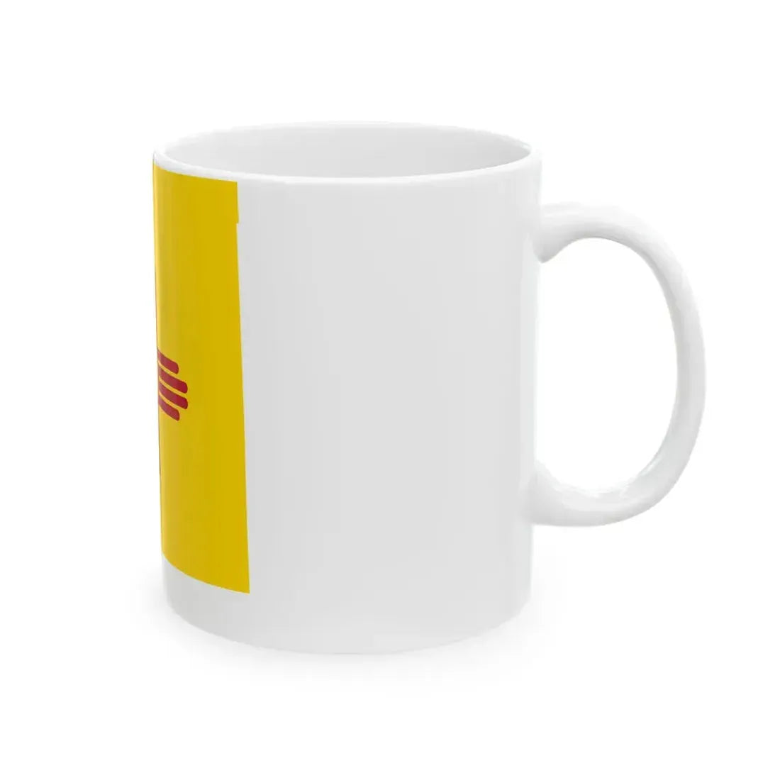 Flag-map of New Mexico (United States) White Coffee Mug - Go Mug Yourself