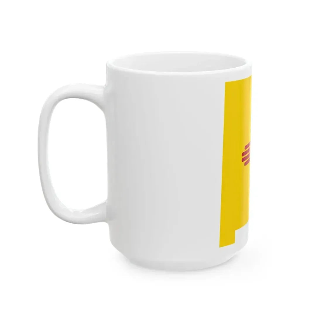 Flag-map of New Mexico (United States) White Coffee Mug - Go Mug Yourself