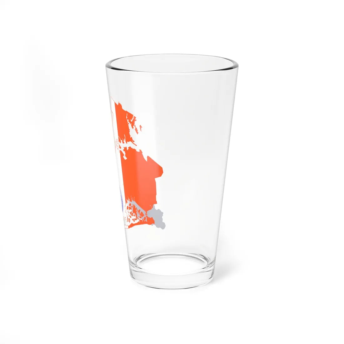 Flag-map of New York City (United States) Pint Glass 16oz - Go Mug Yourself