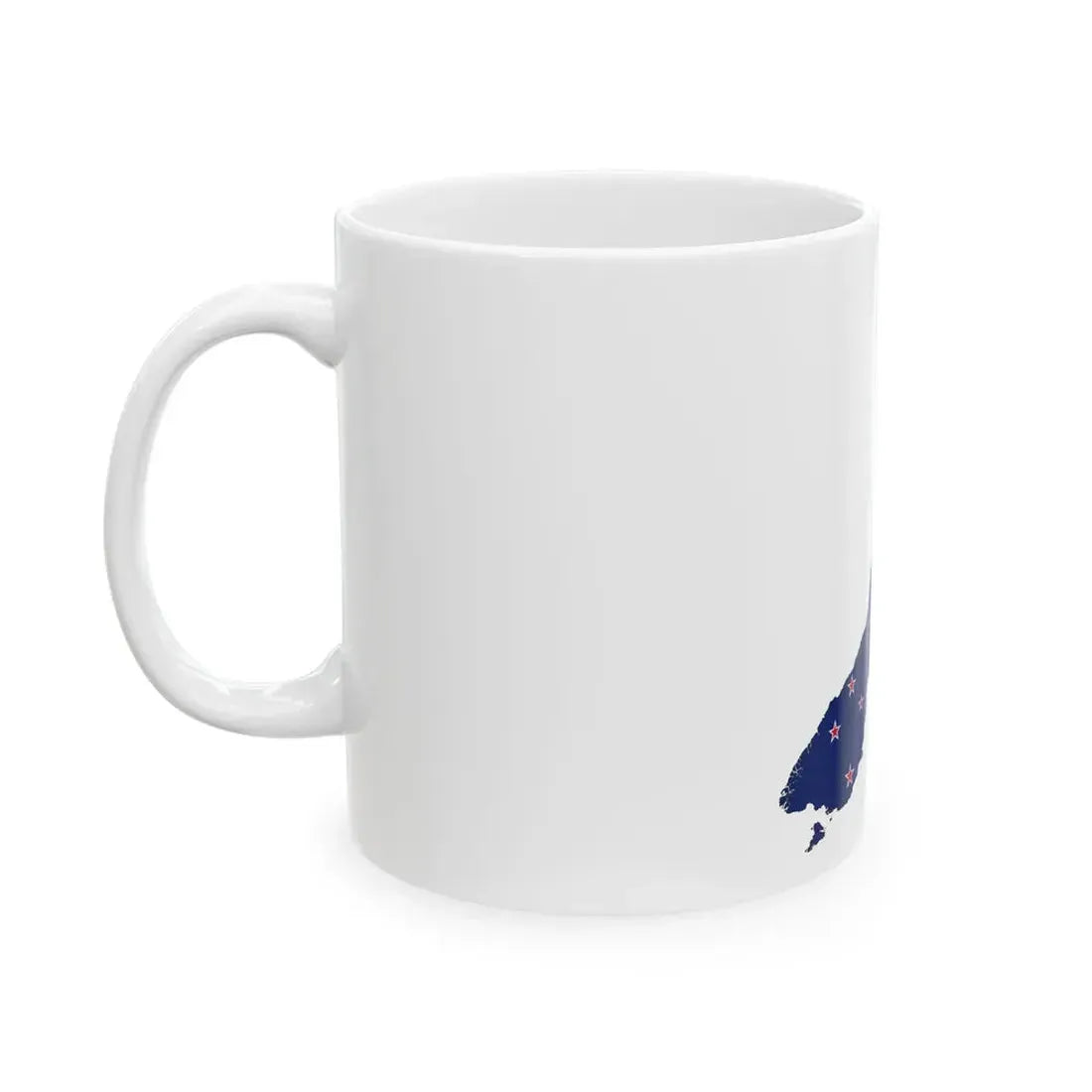 Flag-map of New Zealand (New Zealand) White Coffee Mug - Go Mug Yourself