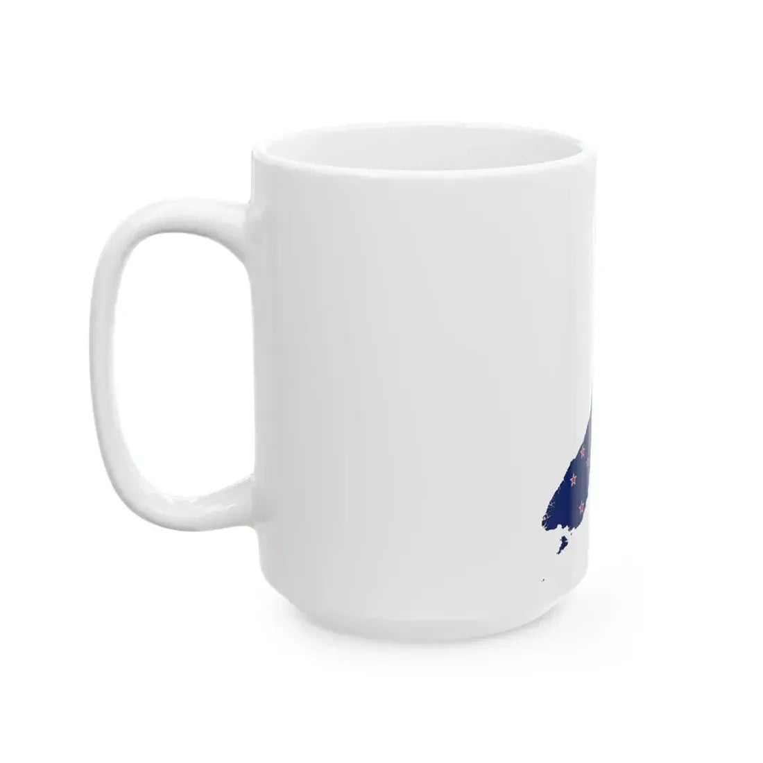 Flag-map of New Zealand (New Zealand) White Coffee Mug - Go Mug Yourself