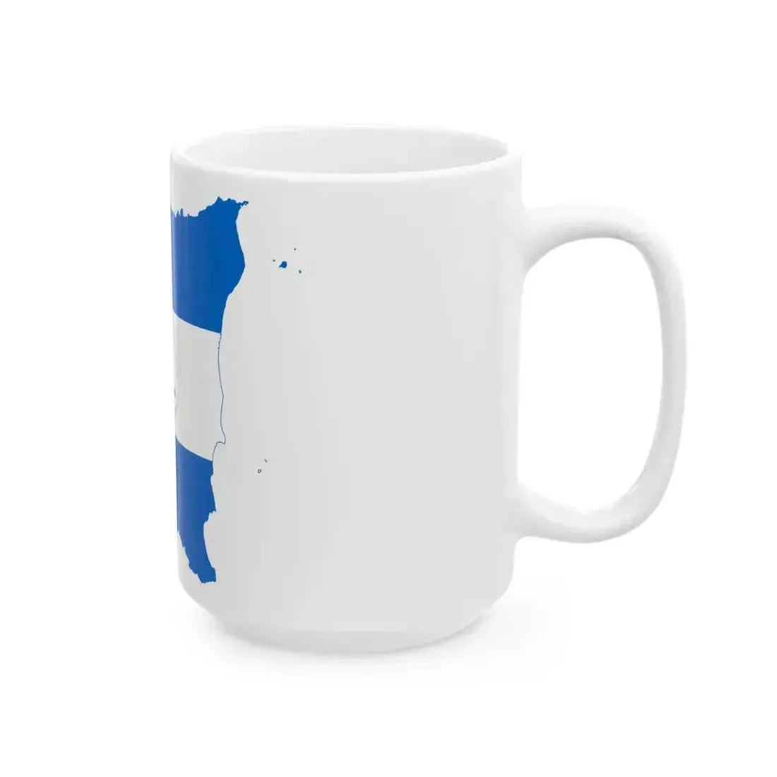 Flag map of Nicaragua (Nicaragua) White Coffee Mug - Go Mug Yourself