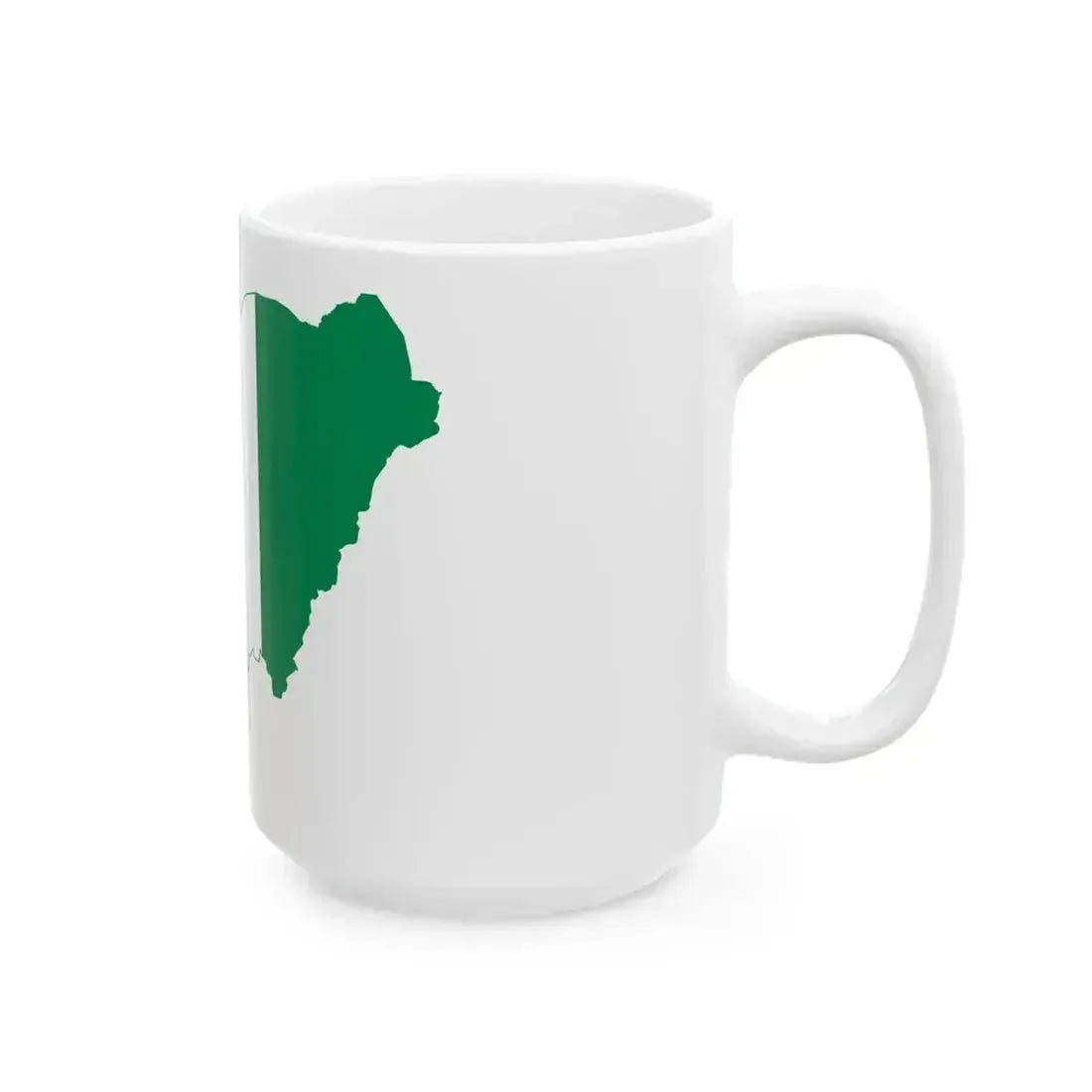 Flag map of Nigeria (Niger) White Coffee Mug - Go Mug Yourself