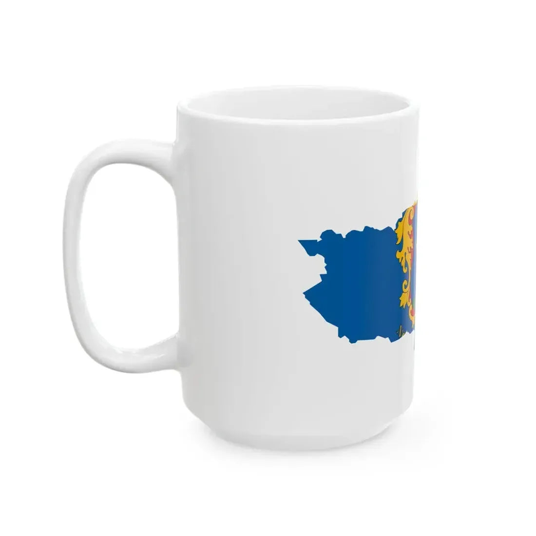 Flag-map of Nograd County (Hungary) White Coffee Mug - Go Mug Yourself