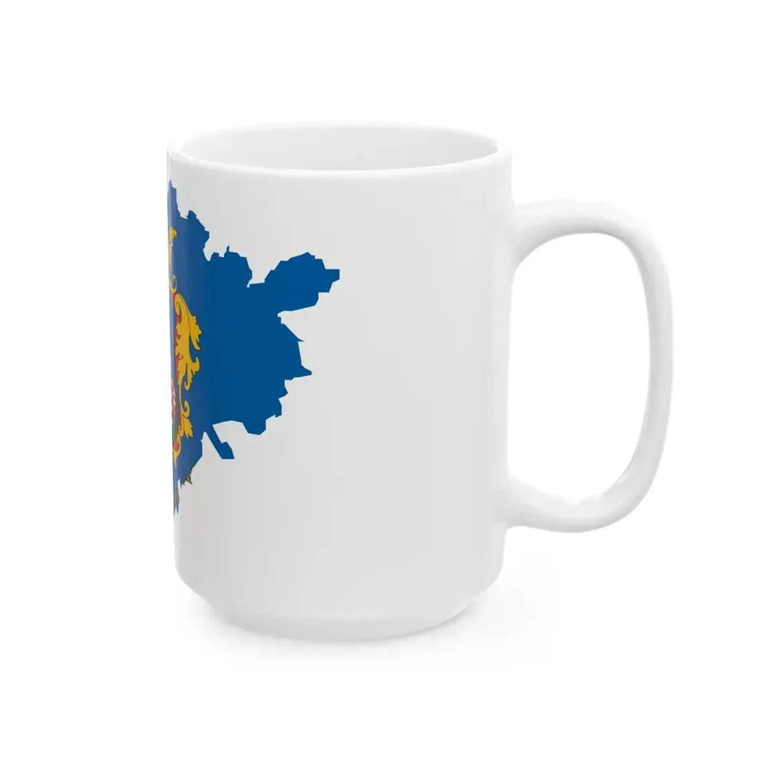 Flag-map of Nograd County (Hungary) White Coffee Mug - Go Mug Yourself
