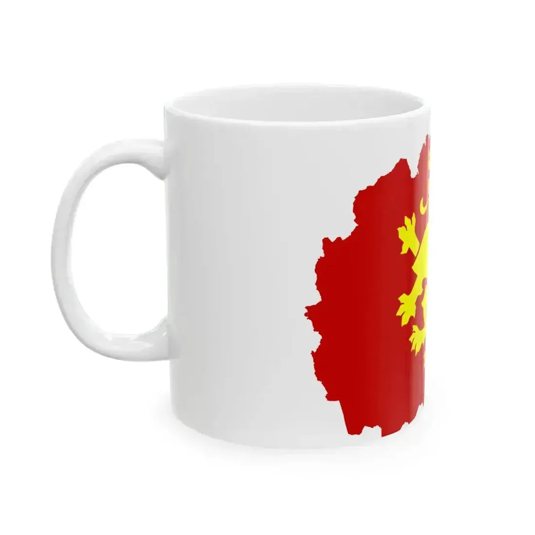 Flag map of North Macedonia - ethnic (North Macedonia) White Coffee Mug - Go Mug Yourself