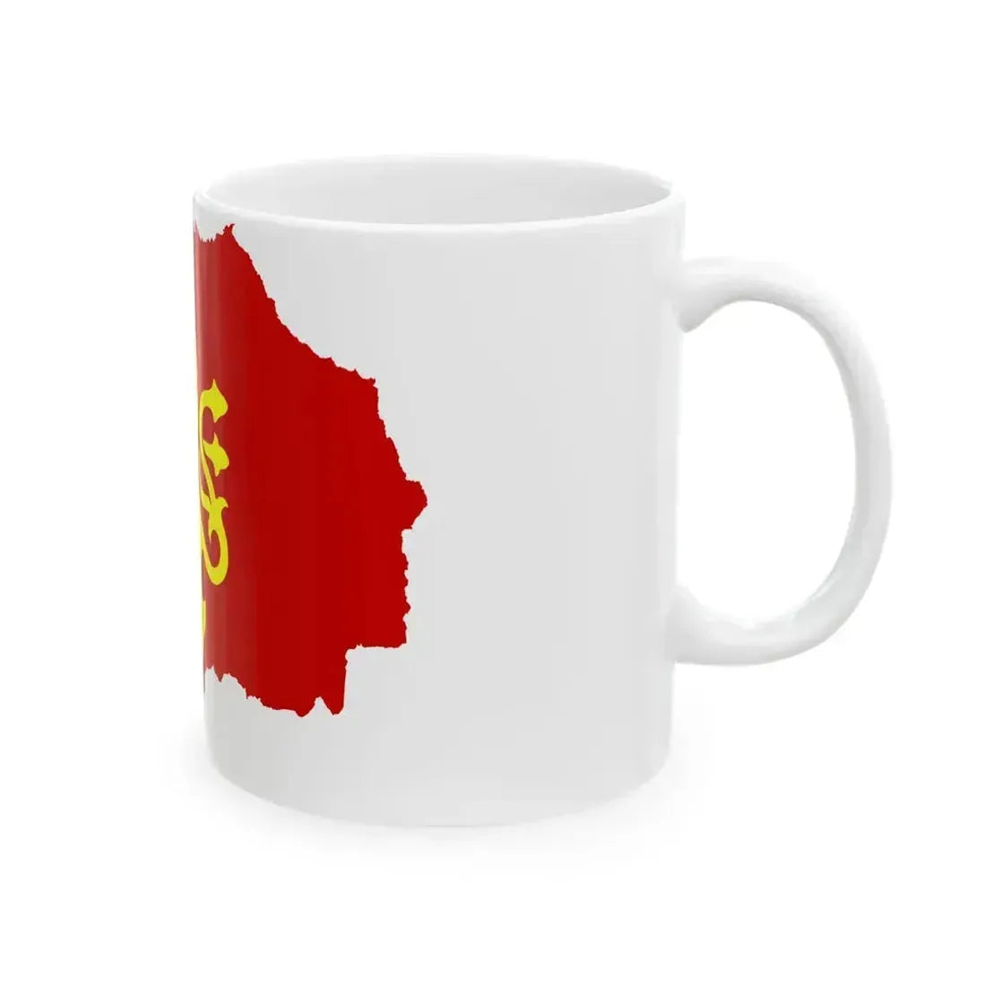Flag map of North Macedonia - ethnic (North Macedonia) White Coffee Mug - Go Mug Yourself