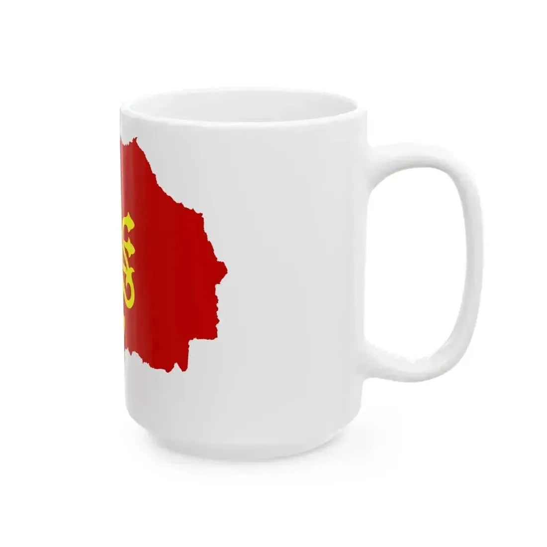 Flag map of North Macedonia - ethnic (North Macedonia) White Coffee Mug - Go Mug Yourself