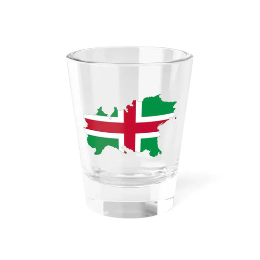 Flag map of Northern Italy (Italy) Shot Glass 1.5oz 1.5oz - Go Mug Yourself