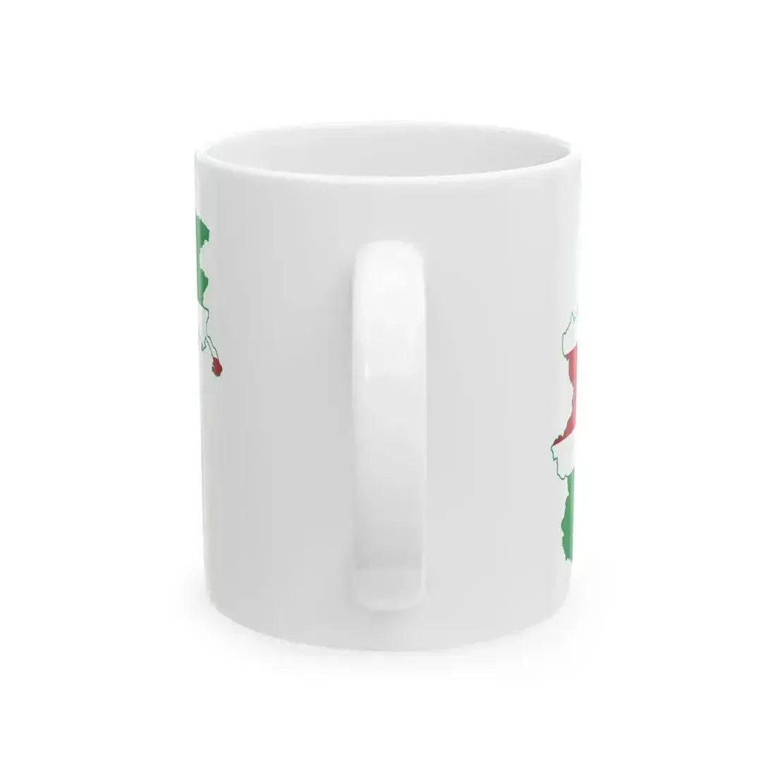 Flag map of Northern Italy (Italy) White Coffee Mug - Go Mug Yourself
