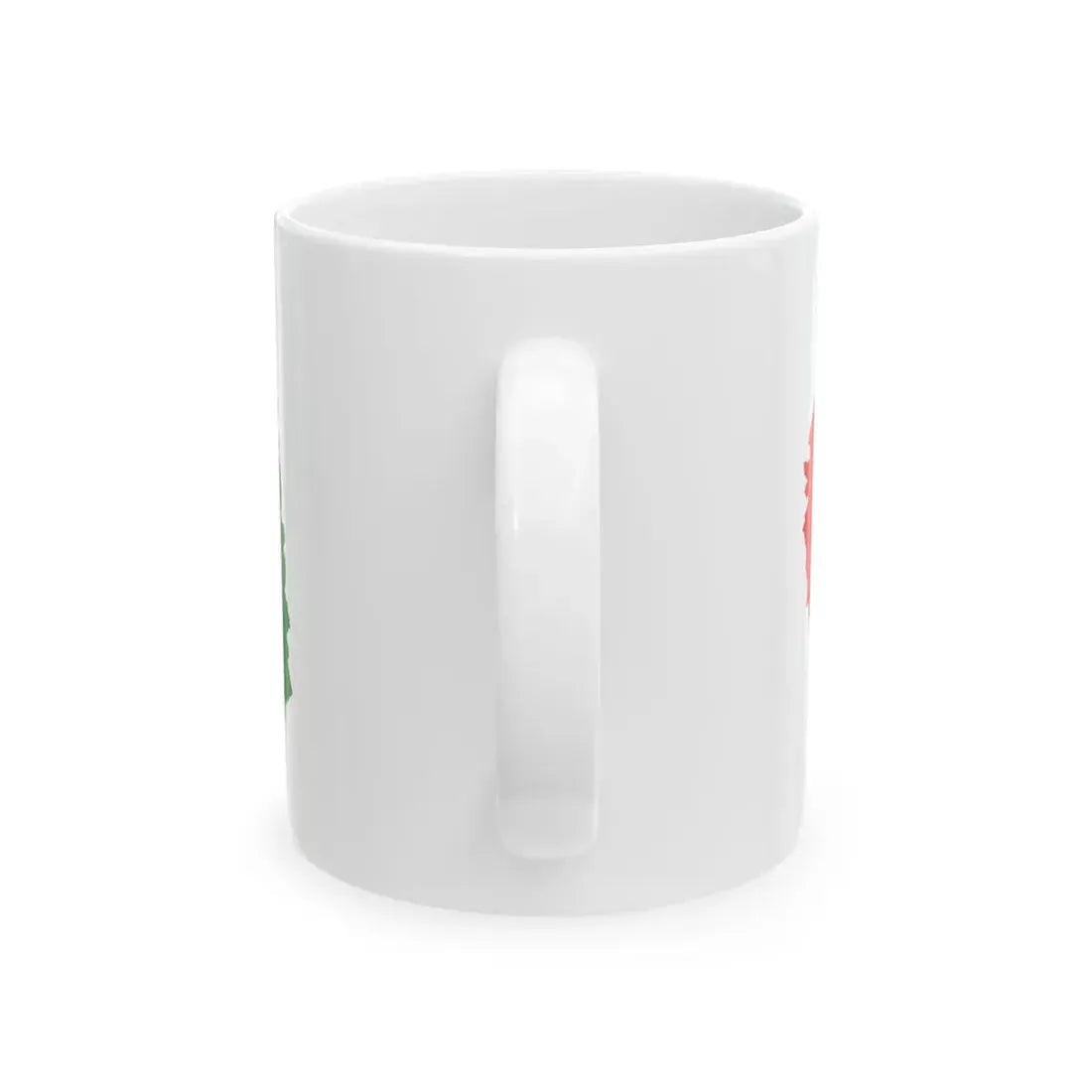 Flag-map of Novosibirsk oblast (Russia) White Coffee Mug - Go Mug Yourself