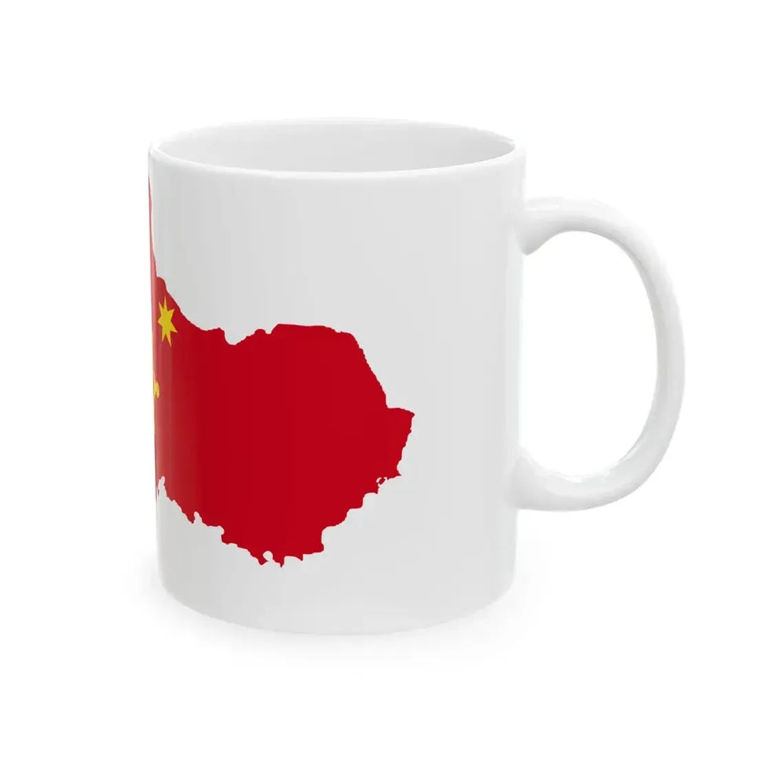 Flag-map of Occitania (France) White Coffee Mug - Go Mug Yourself