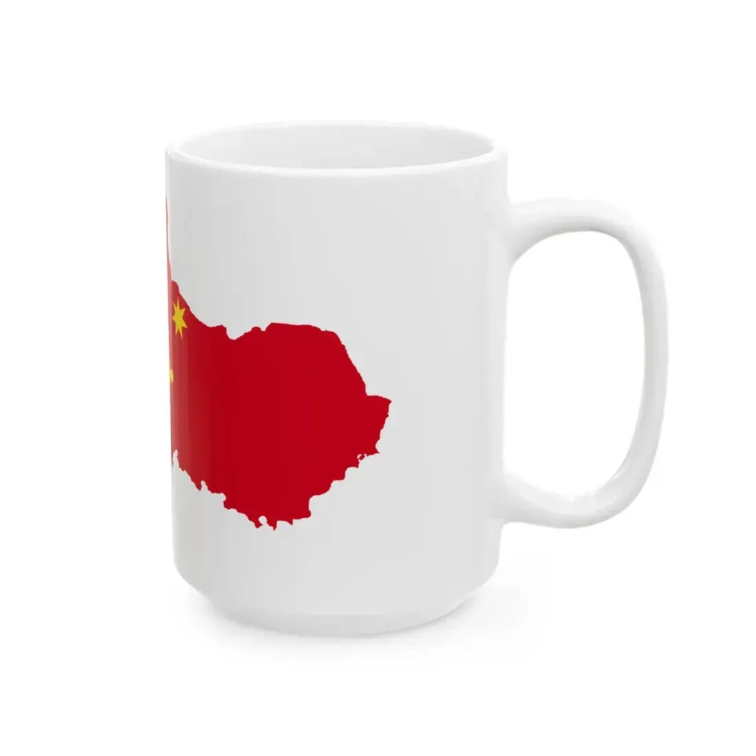 Flag-map of Occitania (France) White Coffee Mug - Go Mug Yourself