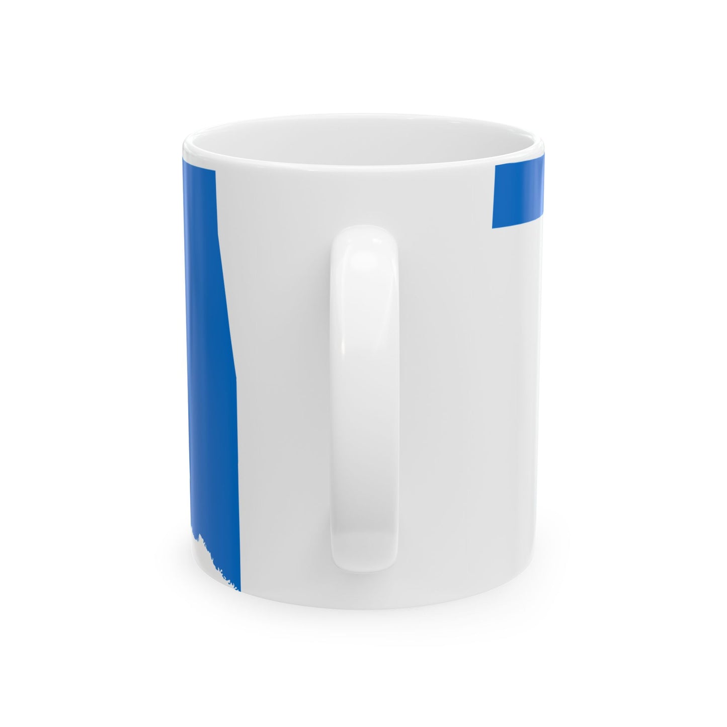 Flag map of Oklahoma (United States) White Coffee Mug-Go Mug Yourself