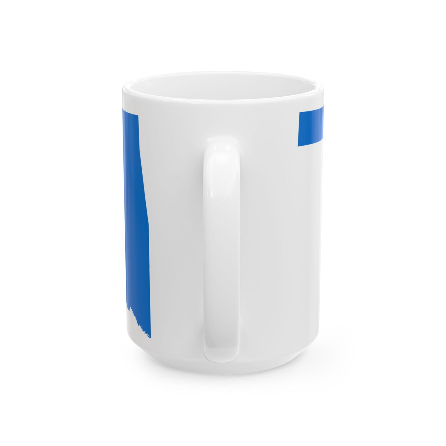 Flag map of Oklahoma (United States) White Coffee Mug-Go Mug Yourself