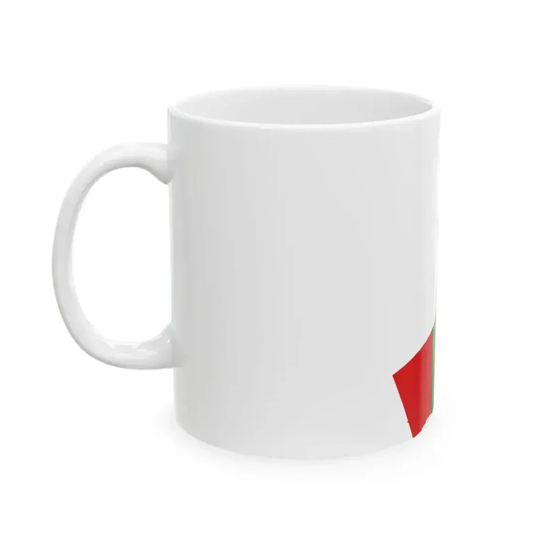 Flag map of Oman (Oman) White Coffee Mug - Go Mug Yourself