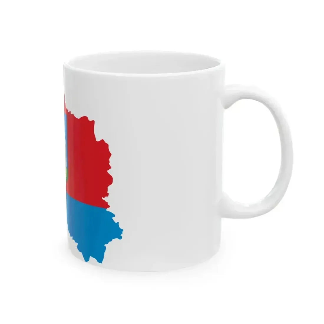Flag map of Oryol Oblast (Russia) White Coffee Mug - Go Mug Yourself