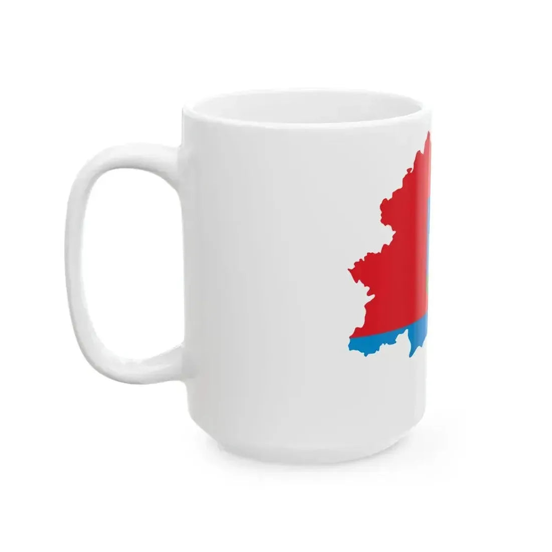 Flag map of Oryol Oblast (Russia) White Coffee Mug - Go Mug Yourself