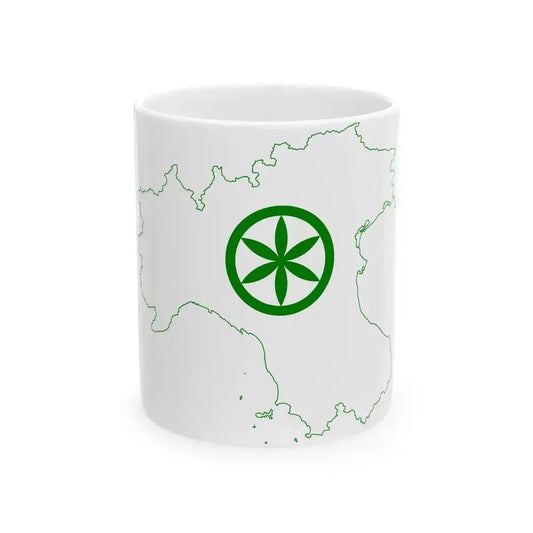 Flag map of Padania (Italy) White Coffee Mug 11oz - Go Mug Yourself