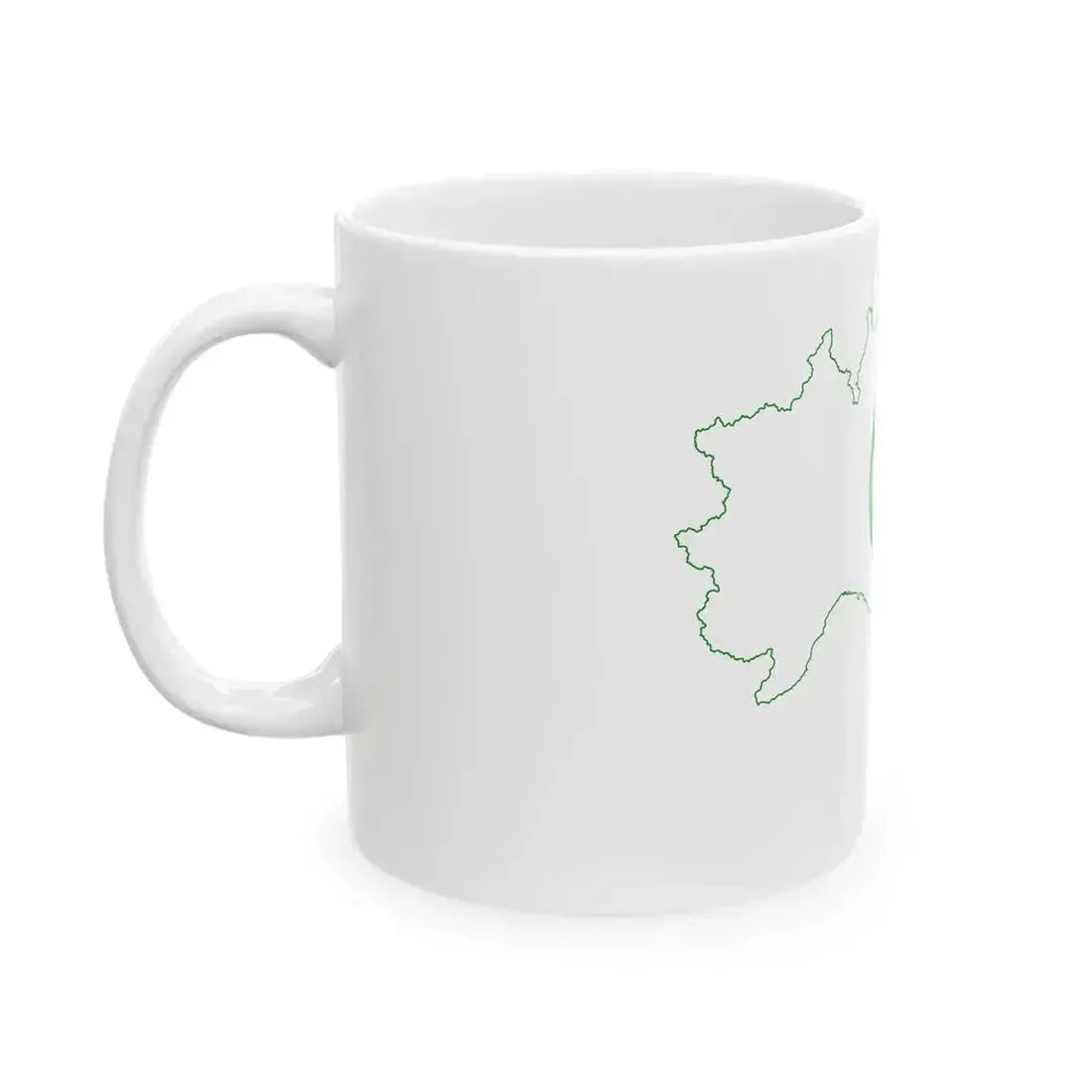 Flag map of Padania (Italy) White Coffee Mug - Go Mug Yourself